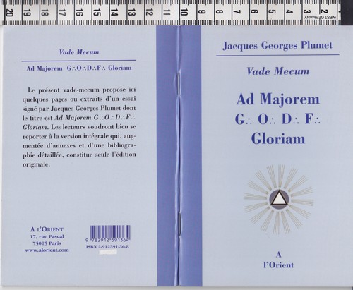 Livret vade mecum majorem - livret, ad