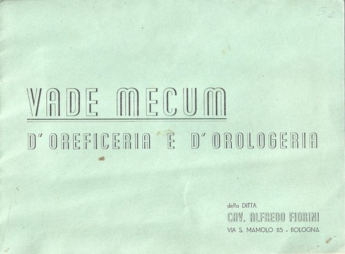 Vade mecum oreficeria - d'oreficeria, e