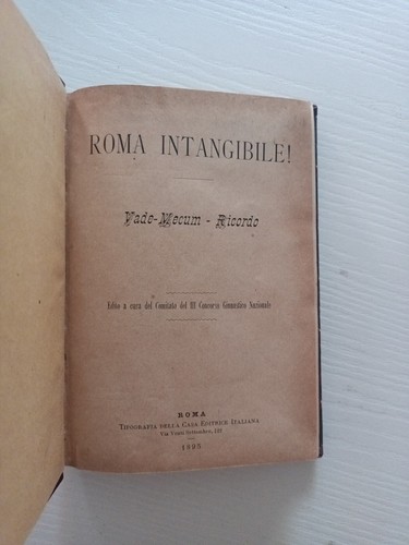 Roma intangibile vade - vade, mecum