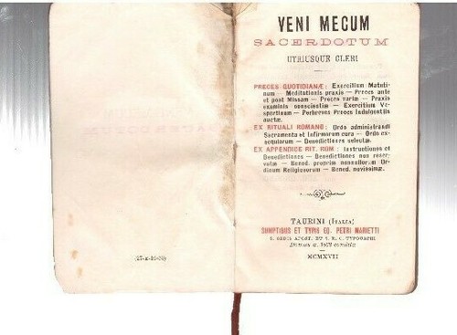 Veni mecum sacerdotum - veni,